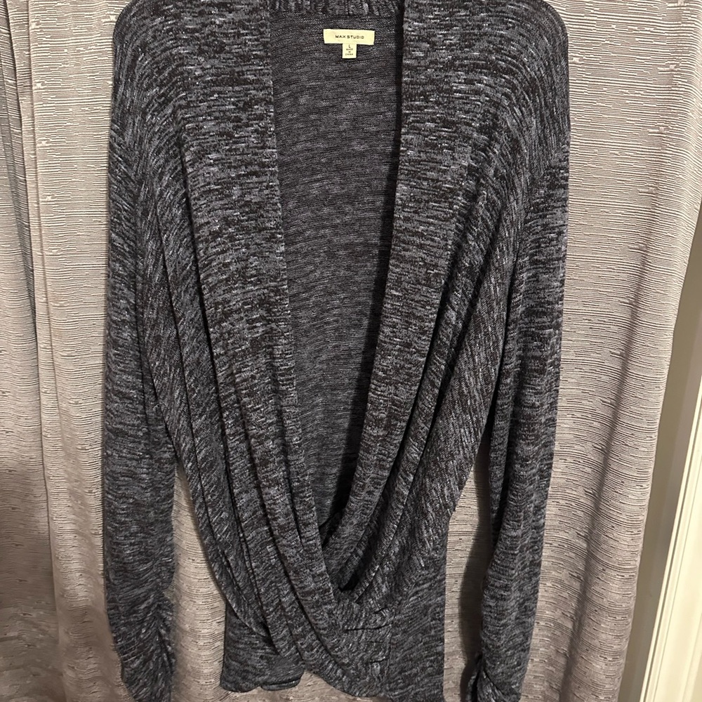 Sanctuary Gray Cardigan with Wrap Design
